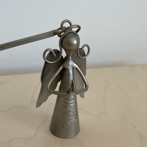 Pewter Angel Christmas Candle Snuffer - Picture 3 of 7